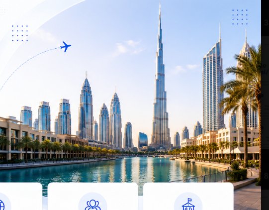 Burj Khalifa and Dubai Skyline