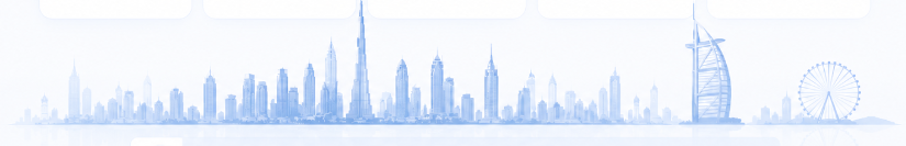 Dubai Panoramic Skyline Graphic